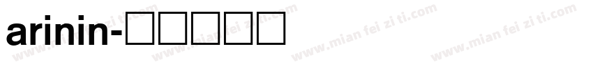 Arinin字体转换