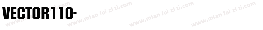 vector110字体转换