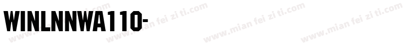 winlnnwa110字体转换