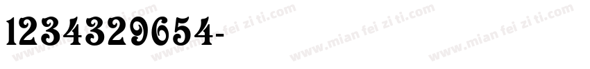 1234329654字体转换
