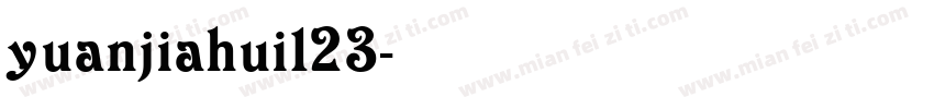yuanjiahui123字体转换