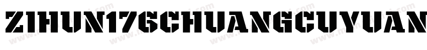 zihun176chuangcuyuan字体转换