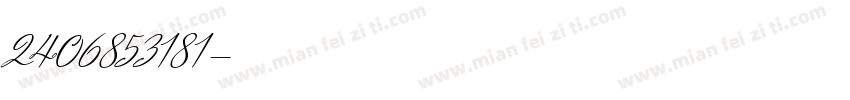 2406853181字体转换