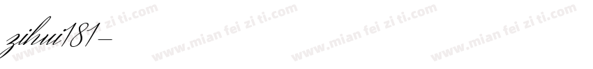 zihui181字体转换