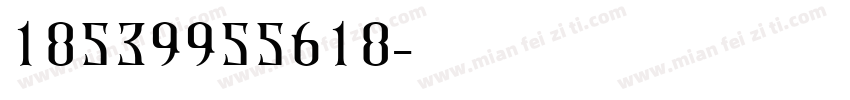 18539955618字体转换