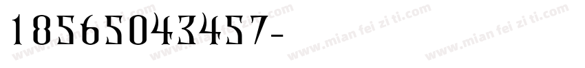 18565043457字体转换