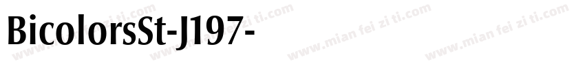 BicolorsSt-J197字体转换
