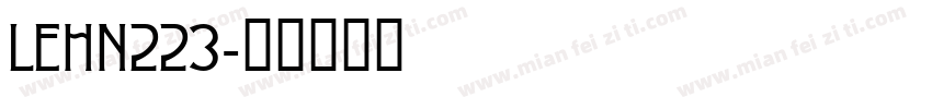 LEHN223字体转换