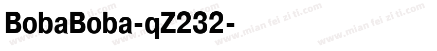 BobaBoba-qZ232字体转换