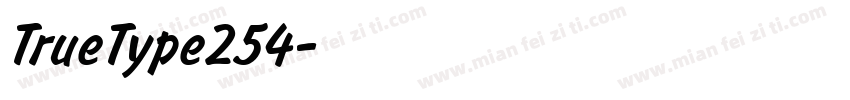 TrueType254字体转换
