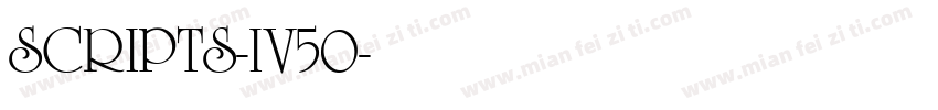 SCRIPTS-IV50字体转换
