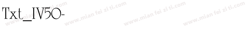 Txt_IV50字体转换