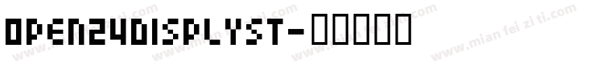 Open24Displyst字体转换
