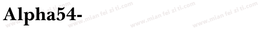 Alpha54字体转换