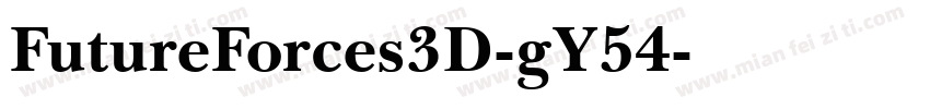FutureForces3D-gY54字体转换