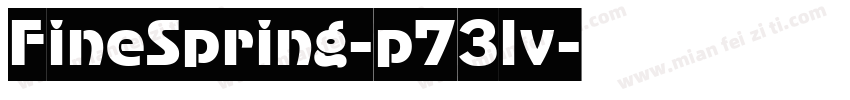 FineSpring-p73lv字体转换