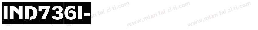 IND736I字体转换