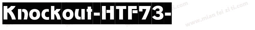 Knockout-HTF73字体转换