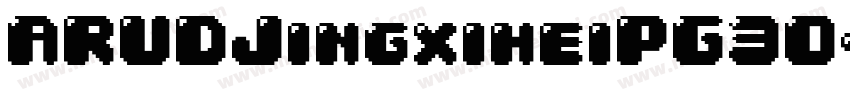 ARUDJingxiheiPG30字体转换