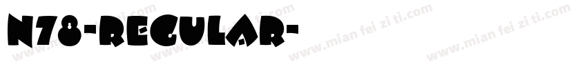 n78-Regular字体转换
