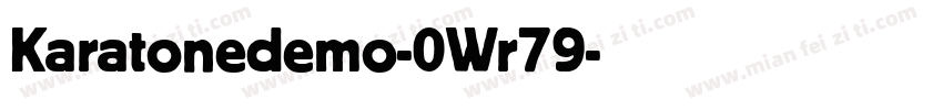 Karatonedemo-0Wr79字体转换