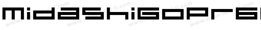 MidashiGoPr6N-MB31字体转换