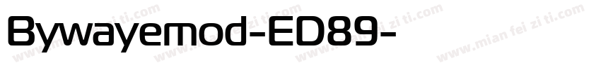 Bywayemod-ED89字体转换