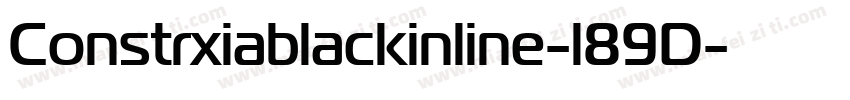 Constrxiablackinline-l89D字体转换