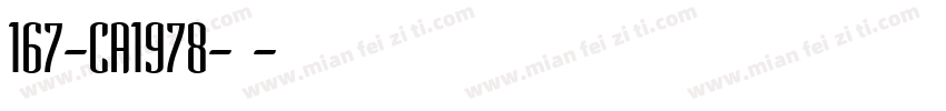167-CA1978-普通字体转换