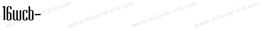 16wcb字体转换