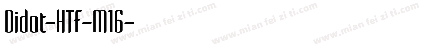 Didot-HTF-M16字体转换