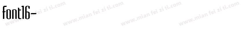 Font16字体转换