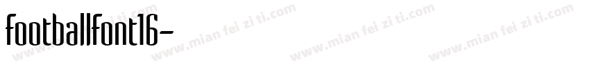 FootballFont16字体转换