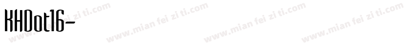 KHDot16字体转换