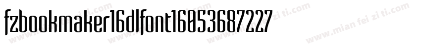 fzbookmaker16dlfont160536872277字体转换