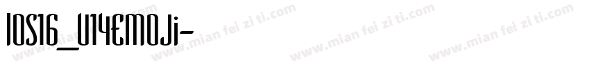 lOS16_U14EMOJi字体转换
