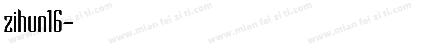 zihun16字体转换