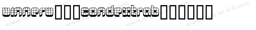 WinnerW29-CondExtraB字体转换