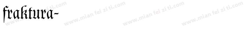 fraktura字体转换
