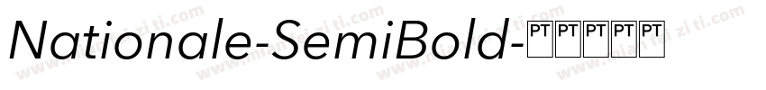 Nationale-SemiBold字体转换