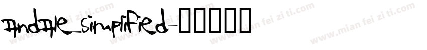 Andale_simplified字体转换