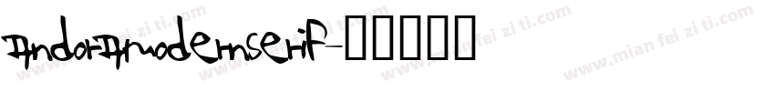 andoramodernserif字体转换