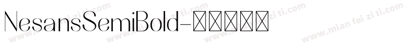 NesansSemiBold字体转换