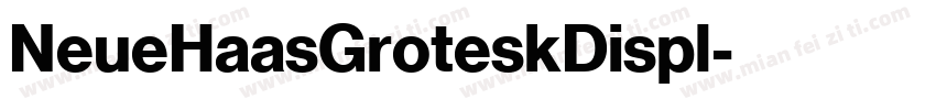 NeueHaasGroteskDispl字体转换