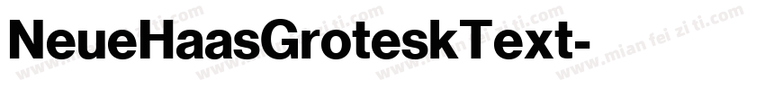 NeueHaasGroteskText字体转换