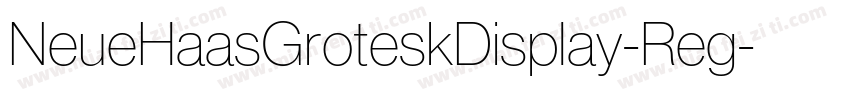 NeueHaasGroteskDisplay-Reg字体转换