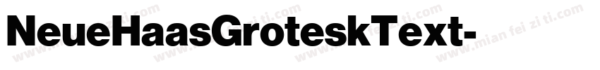 NeueHaasGroteskText字体转换