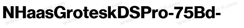 NHaasGroteskDSPro-75Bd字体转换