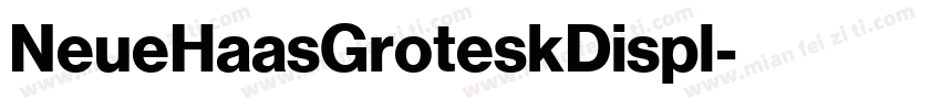 NeueHaasGroteskDispl字体转换