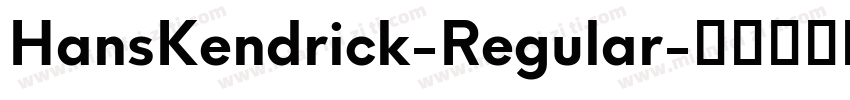 HansKendrick-Regular字体转换